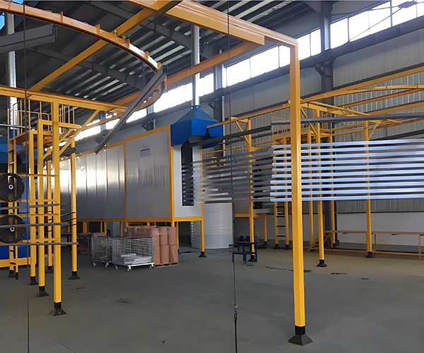 江蘇某鋁材制造公司粉末噴涂線案例